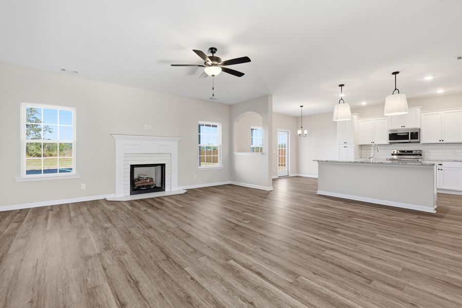 Representative unfurnished interior of a home built from the The Screven by RTS Homes in Tibet Road at Sassafras, Allenhurst (Image 28).