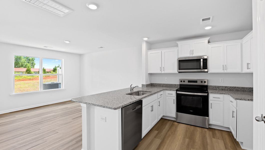 Furnished interior view inside a new home in Tanglewood Townes, Greenville (Image 7).