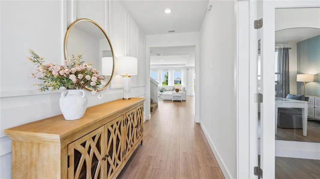 Furnished interior view inside a new home in Buchanan Trails, Newberry (Image 27).