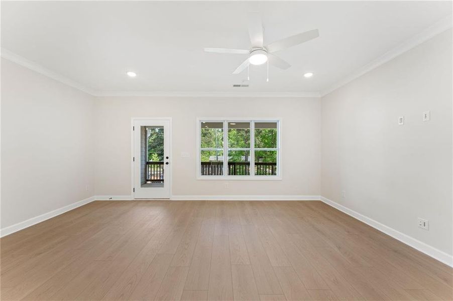 Spacious, unfurnished interior of a new home in Townes at South Main, Kennesaw (Image 14).