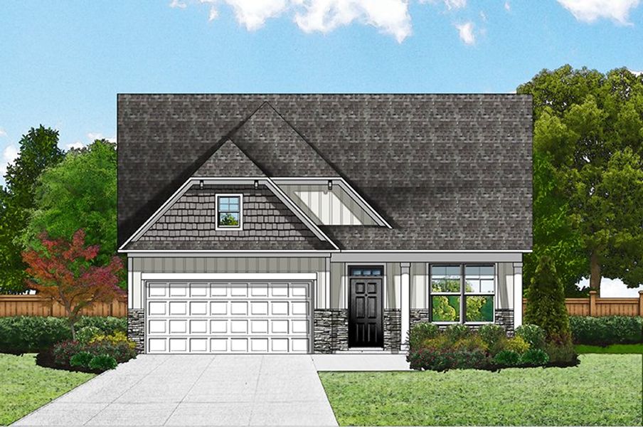 Elevation D - Extended Porch