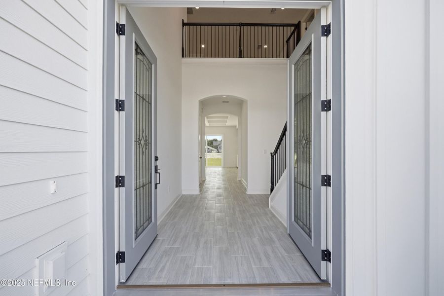 Exterior details and patio area of a home in Silver Landing At Silverleaf, St. Augustine (Image 21).