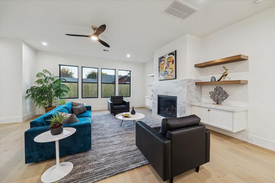 Furnished interior view inside a new home in , Houston (Image 7).
