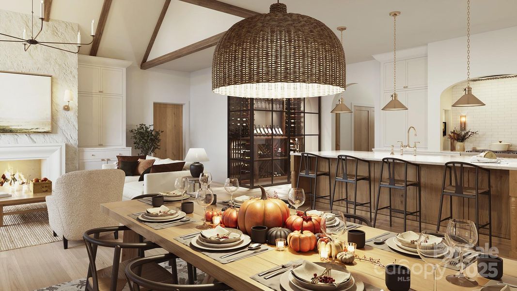 Furnished interior view inside a new home in , Connelly Springs (Image 23).