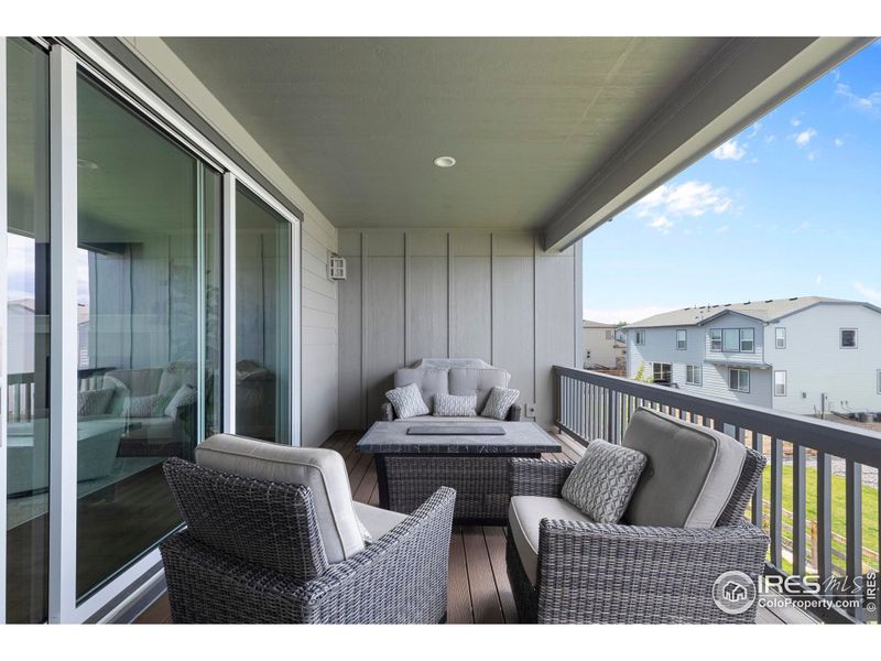 Exterior details and patio area of a home in Morgan Hill, Erie (Image 21).