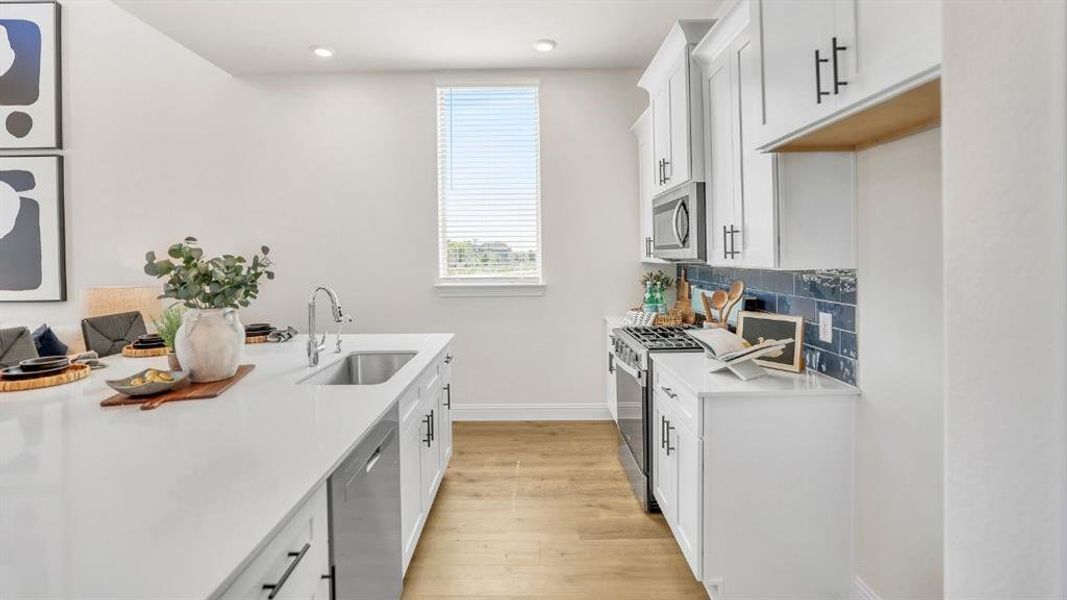 Furnished interior view inside a new home in The Avenue, Allen (Image 33). Furnished interior view inside a new home in The Avenue, Allen (Image 33).
