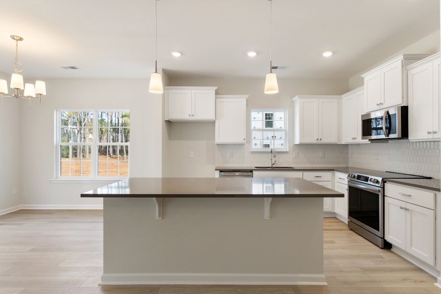 Furnished interior view inside a new home in Landing at Pine Lake, Anderson (Image 7).