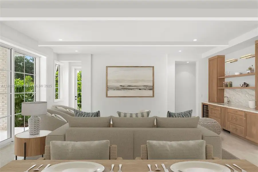 Furnished interior view inside a new home in , South Miami (Image 6).