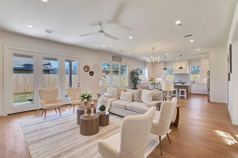 Furnished interior view inside a new home in , Houston (Image 42).