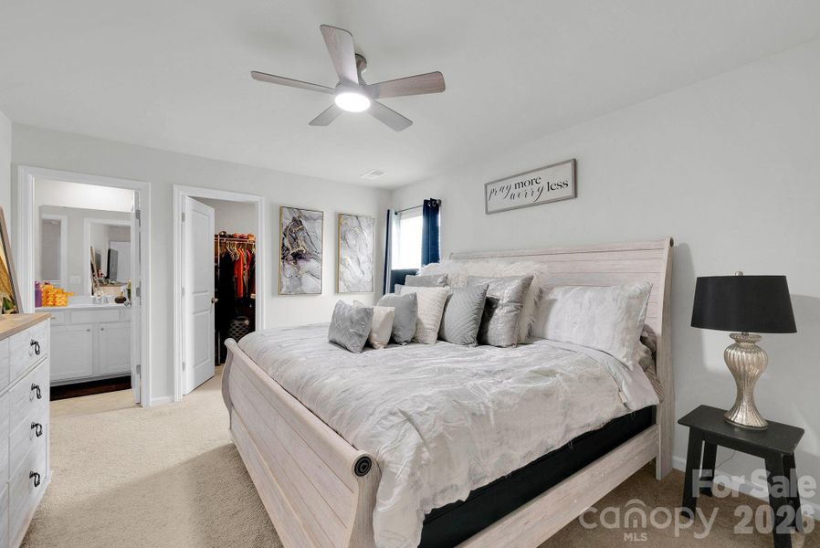 Furnished interior view inside a new home in Falls Cove at Lake Norman, Troutman (Image 38).