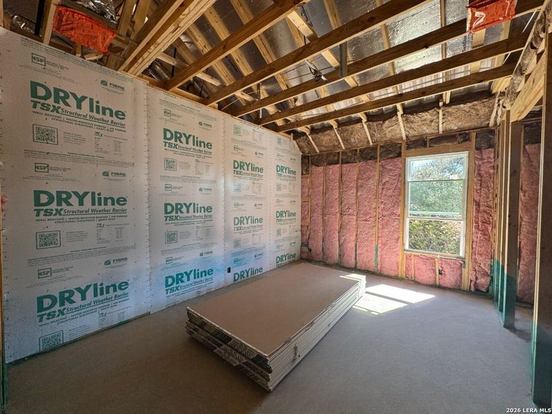 In-progress construction of a new home in Waldsanger, New Braunfels, TX (Image 19).