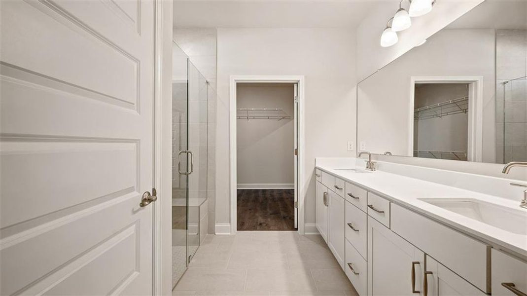 Furnished interior view inside a new home in Oak Ridge Meadows - Active Adult, Locust Grove (Image 8).