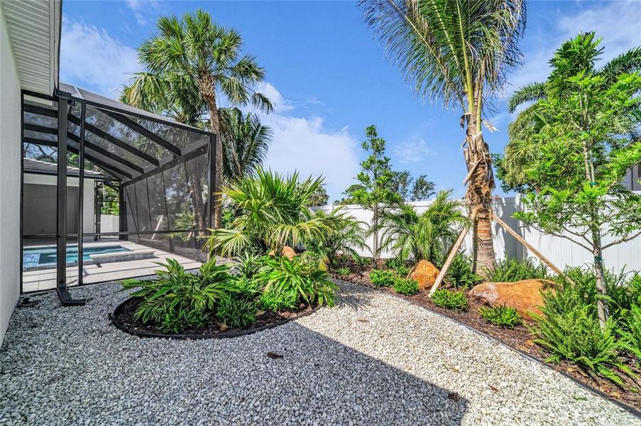 Exterior details and patio area of a home in , Sarasota (Image 25).