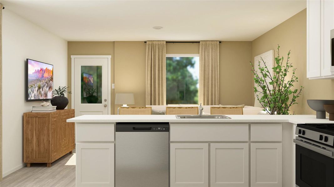 Furnished interior view inside a new home in Sila, Huffman (Image 4).