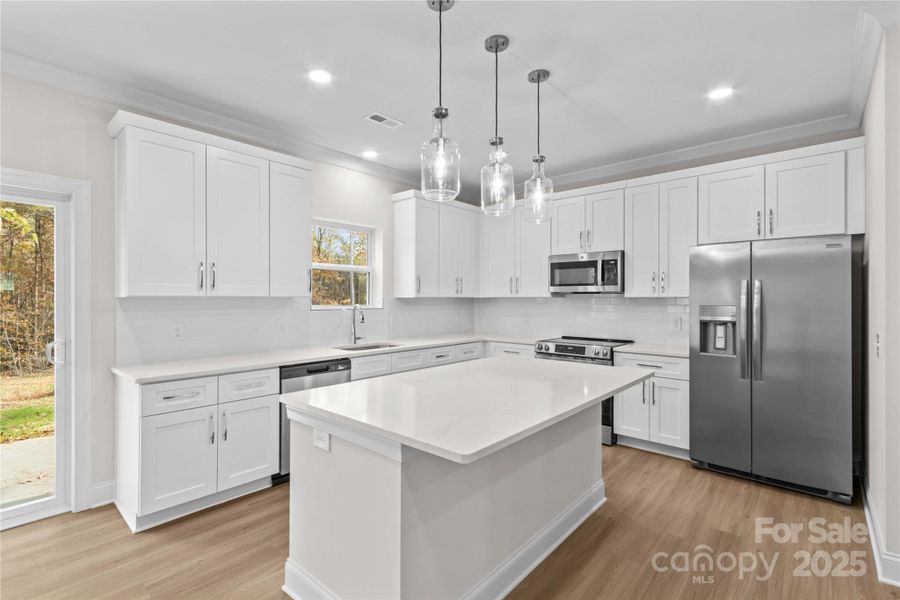 Furnished interior view inside a new home in , Statesville (Image 5).