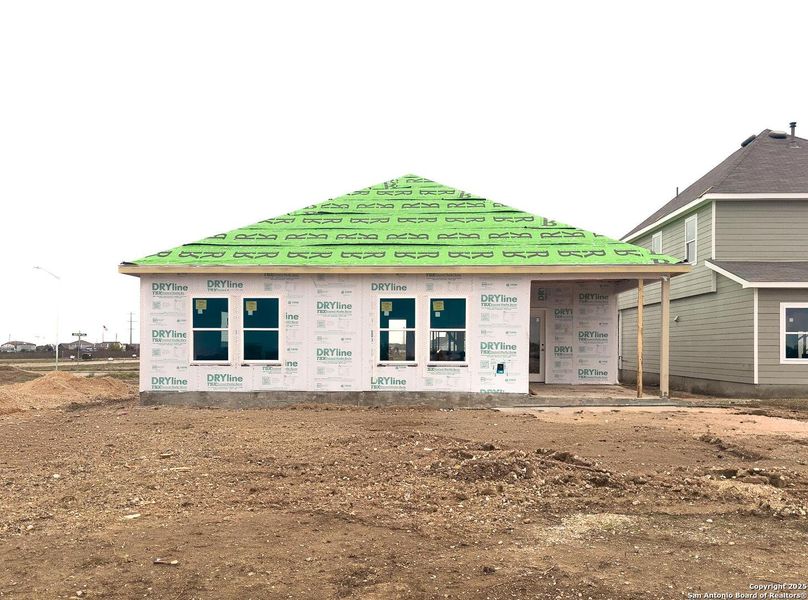 In-progress construction of a new home in Cordova Trails, Seguin, TX (Image 25).