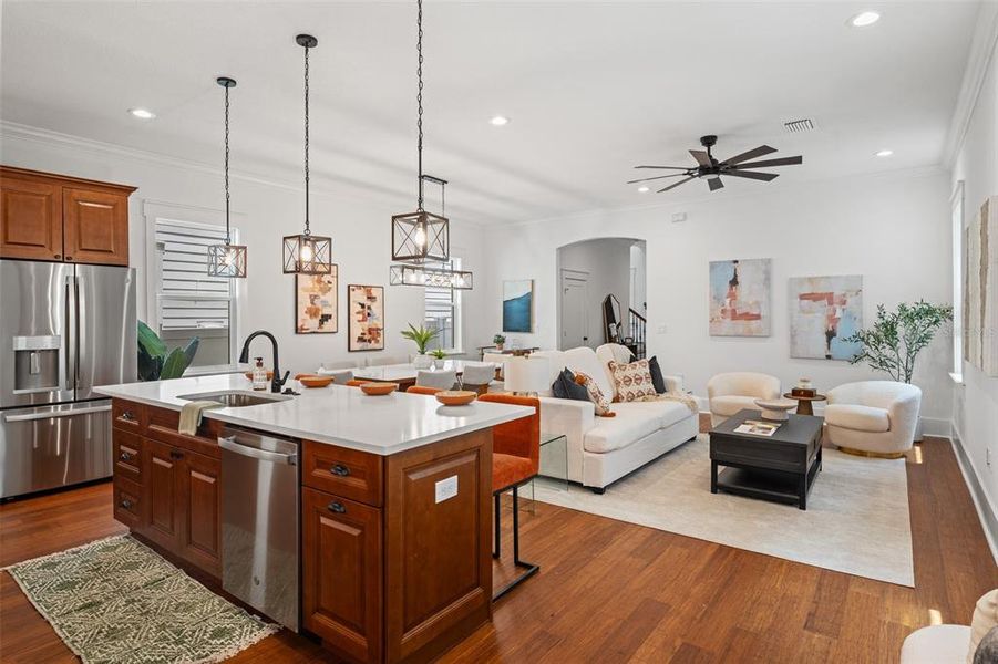 Furnished interior view inside a new home in , Tampa (Image 38).