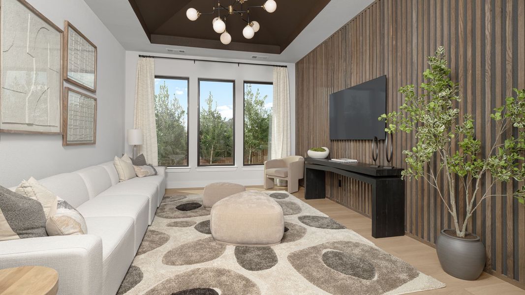 Furnished interior view inside a new home in Adkins Park, Hurst (Image 14). Furnished interior view inside a new home in Adkins Park, Hurst (Image 14).