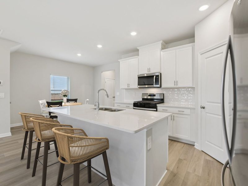 Furnished interior view inside a new home in Marshburn Landing - Bungalow Series, Wendell (Image 5).