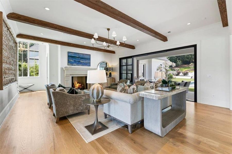 Furnished interior view inside a new home in , Roswell (Image 42).