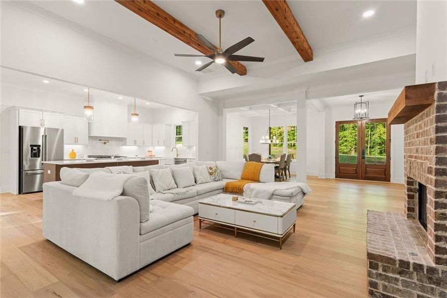 Furnished interior view inside a new home in , Ball Ground (Image 39).