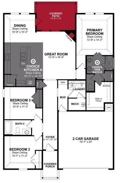 Beazer Homes the Villages of Hurricane Creek Sierra Floorplan.