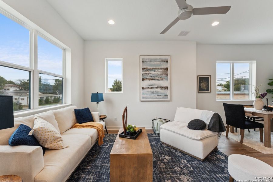 Furnished interior view inside a new home in , San Antonio (Image 8).