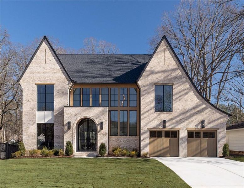 Front exterior of a new home in , Atlanta, GA, highlighting curb appeal (Image 2). Front exterior of a new home in , Atlanta, GA, highlighting curb appeal (Image 2).