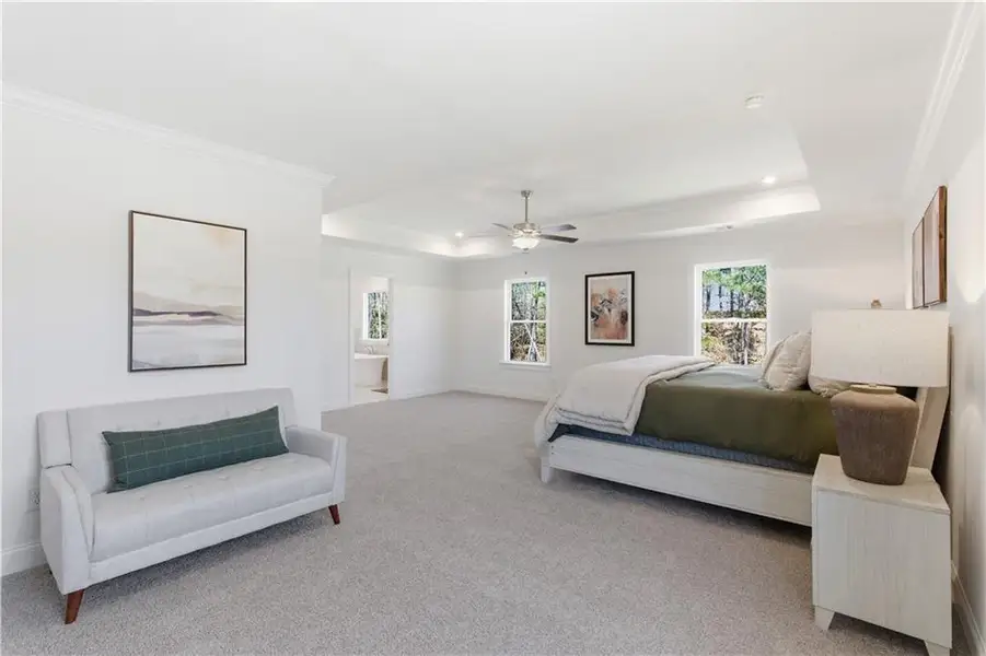 Furnished interior view inside a new home in The Estates at Hurricane Pointe, Douglasville (Image 15).