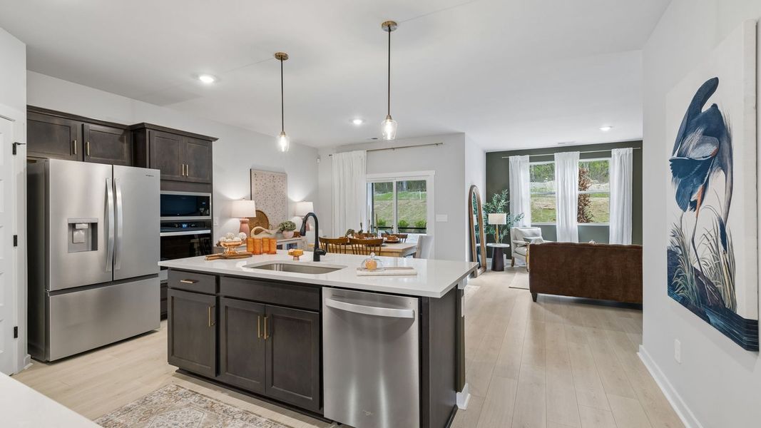 Representative furnished interior of a home built from the Cali by D.R. Horton in Reserve at Hickory Ridge, Columbia (Image 11). Representative furnished interior of a home built from the Cali by D.R. Horton in Reserve at Hickory Ridge, Columbia (Image 11).