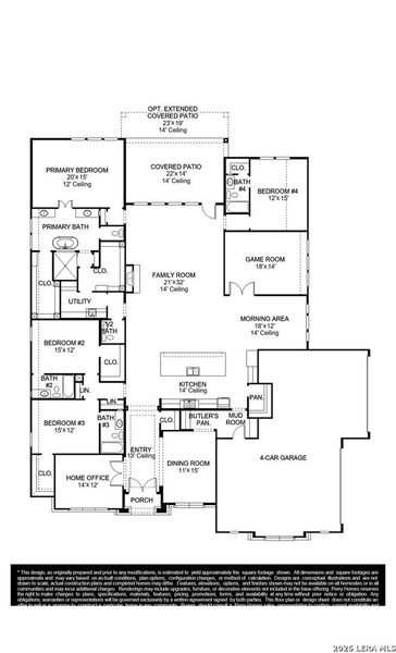 2D floor plan layout of this home in Thornebrook, Bulverde, TX (Image 2). 2D floor plan layout of this home in Thornebrook, Bulverde, TX (Image 2).