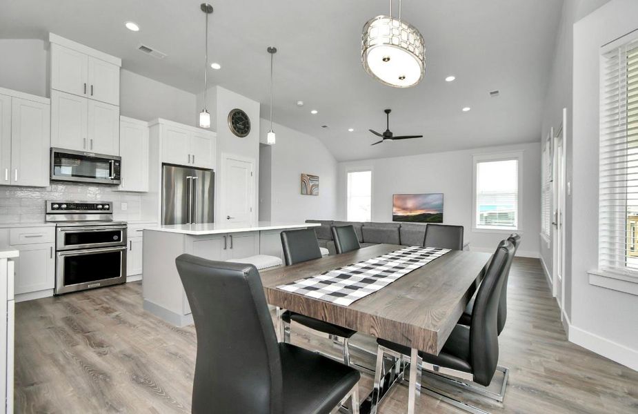 Furnished interior view inside a new home in , Galveston (Image 14). Furnished interior view inside a new home in , Galveston (Image 14).