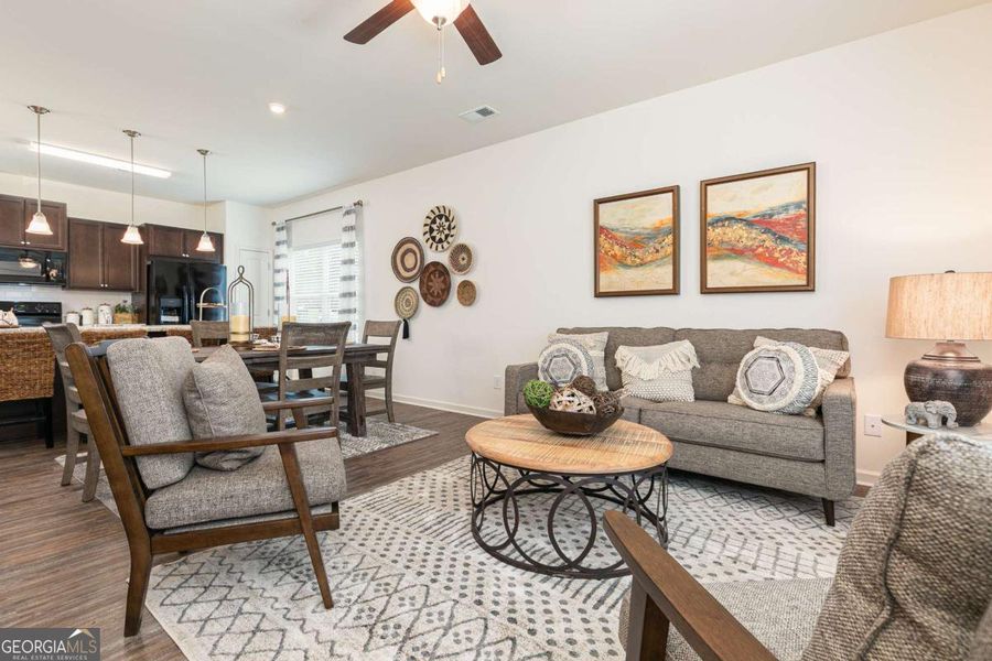 Furnished interior view inside a new home in Maddox Station, Eatonton (Image 20).