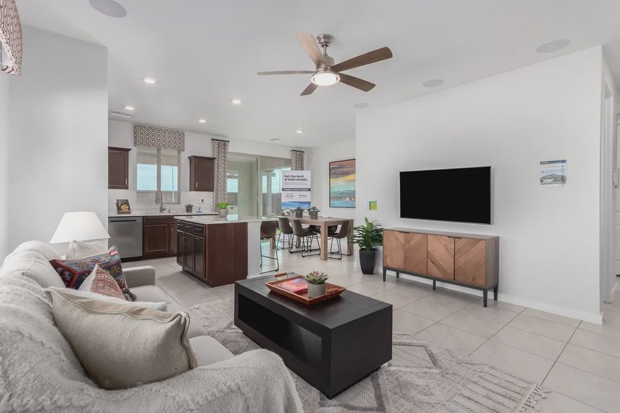 Furnished interior view inside a new home in Avanti at Granite Vista, Waddell (Image 8).