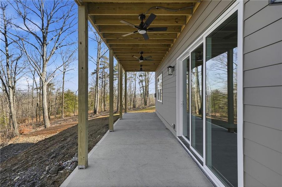 Exterior details and patio area of a home in , Ranger (Image 30).