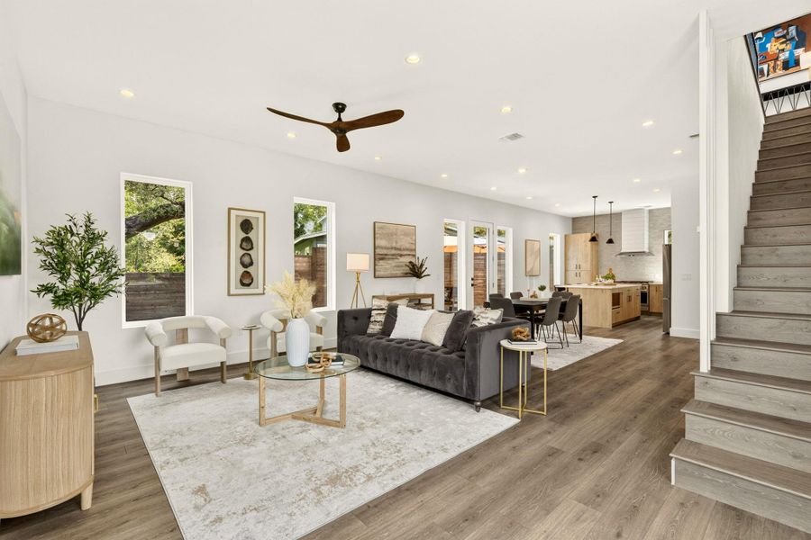 Furnished interior view inside a new home in , Austin (Image 26).