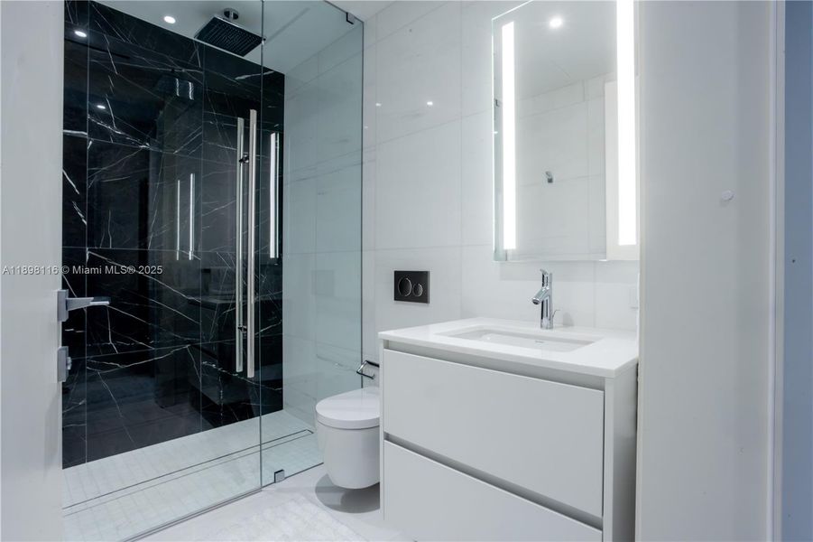 Furnished interior view inside a new home in Aston Martin Residences, Miami (Image 9). Furnished interior view inside a new home in Aston Martin Residences, Miami (Image 9).