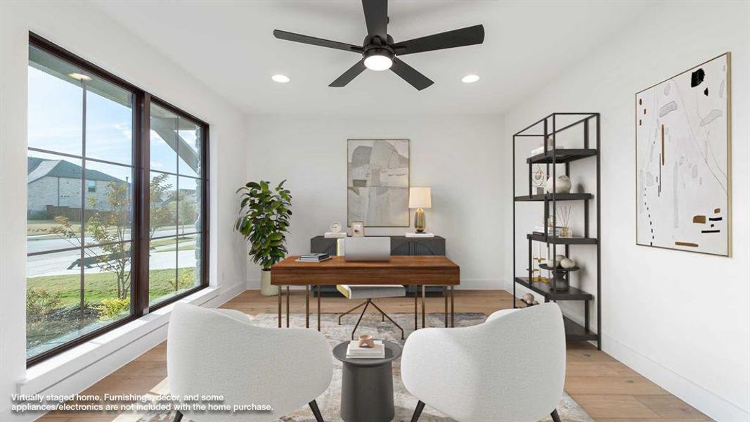 Furnished interior view inside a new home in North Sky 65', Celina (Image 8).