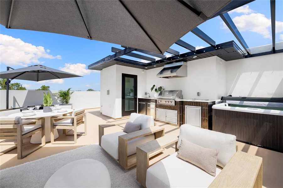 Exterior details and patio area of a home in , St. Petersburg (Image 2). Exterior details and patio area of a home in , St. Petersburg (Image 2).