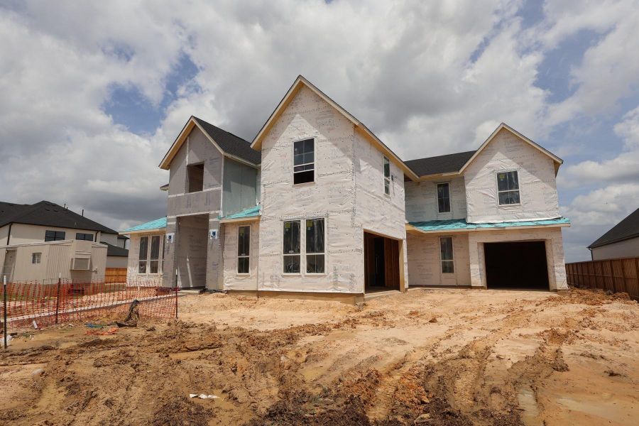 In-progress construction of a new home in Dunham Pointe, Cypress, TX (Image 30).