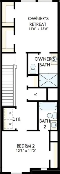 2D floor plan layout of this home in Preserve at The Cays – The Driftwood Series, Daytona Beach, FL (Image 3). 2D floor plan layout of this home in Preserve at The Cays – The Driftwood Series, Daytona Beach, FL (Image 3).
