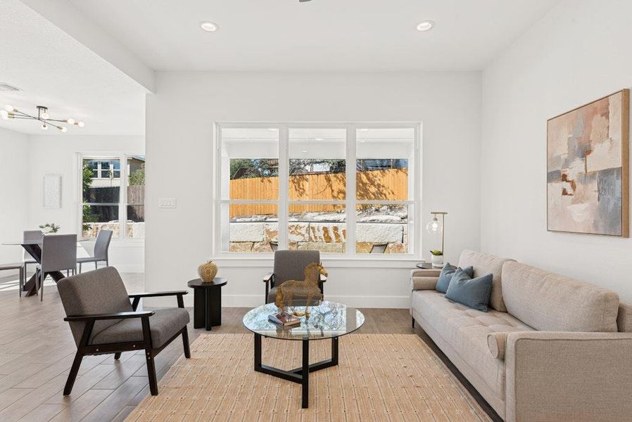 Furnished interior view inside a new home in , Lago Vista (Image 14). Furnished interior view inside a new home in , Lago Vista (Image 14).