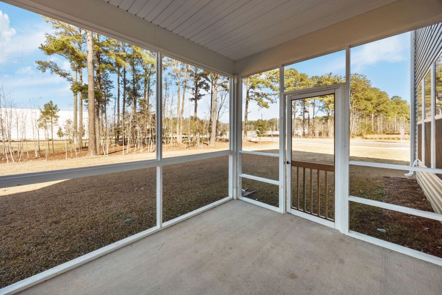 Exterior details and patio area of a home in The Groves of Berkeley, Moncks Corner (Image 30).