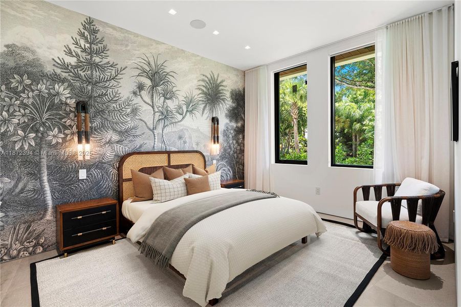 Furnished interior view inside a new home in , Coral Gables (Image 38).