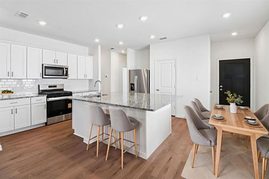 Furnished interior view inside a new home in Eastridge - Spring Series, McKinney (Image 9). Furnished interior view inside a new home in Eastridge - Spring Series, McKinney (Image 9).