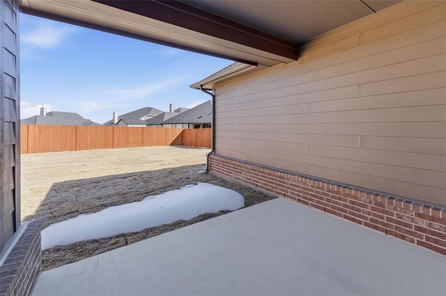 View of patio
