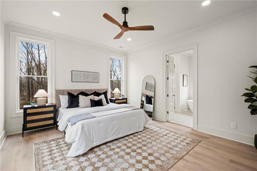 Furnished interior view inside a new home in , Canton (Image 8).