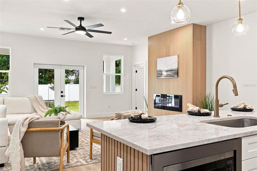 Furnished interior view inside a new home in , Tampa (Image 10).