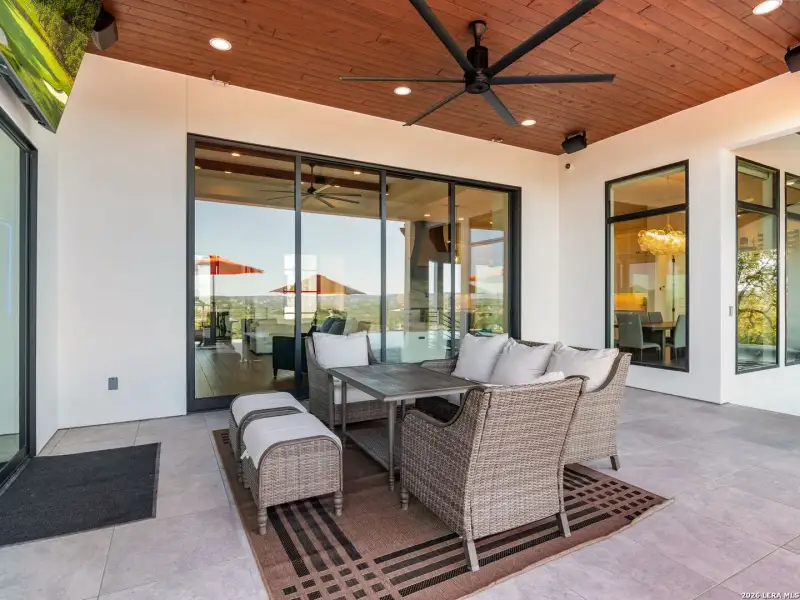 Exterior details and patio area of a home in , San Antonio (Image 37).