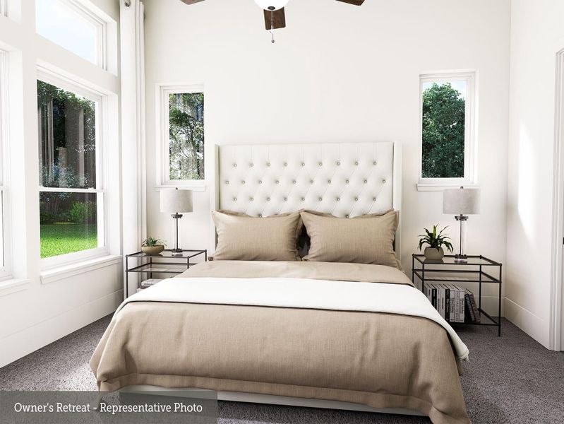 Furnished interior view inside a new home in COLTON - Reserve Collection, Todd Mission (Image 14).